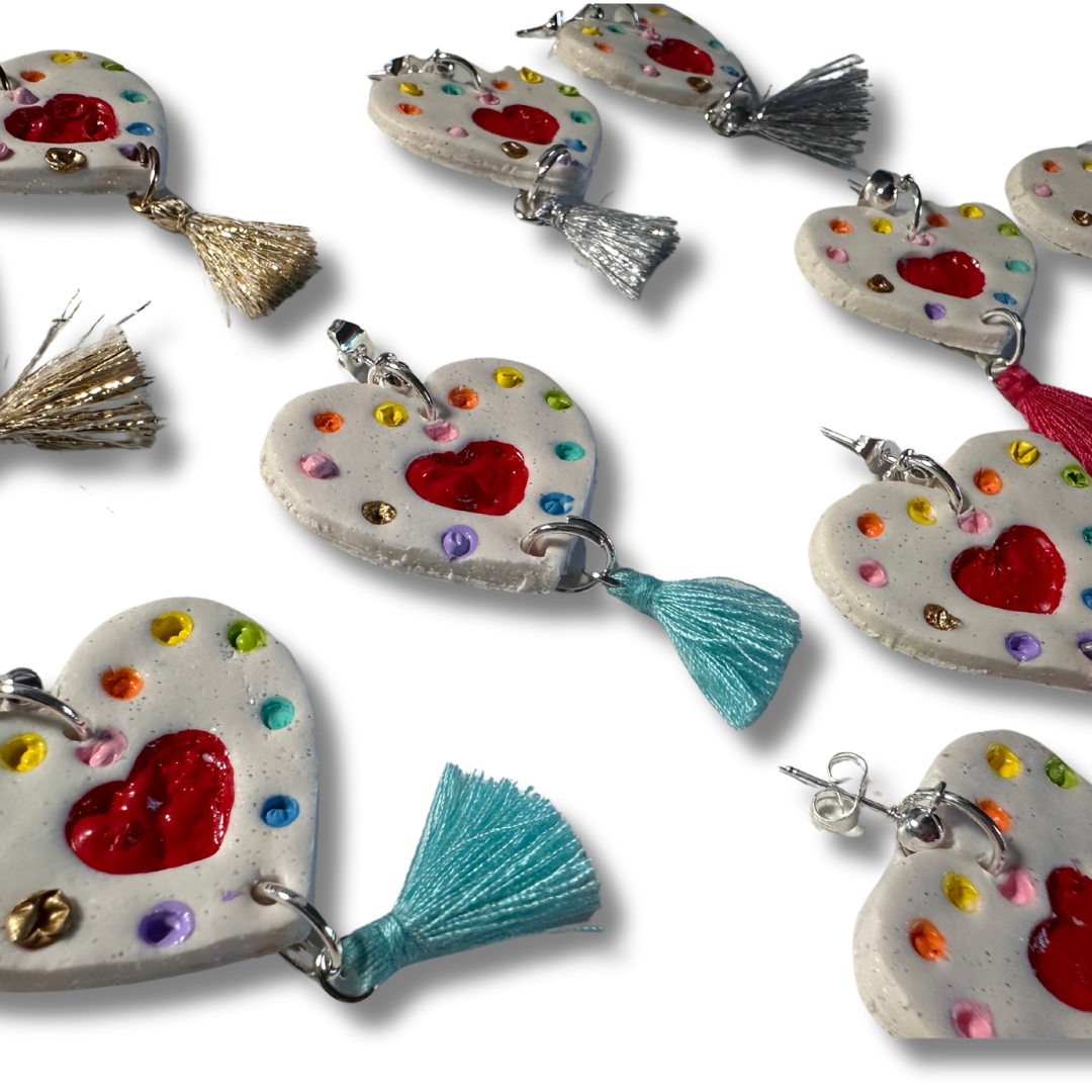 Festive Heart Earrings