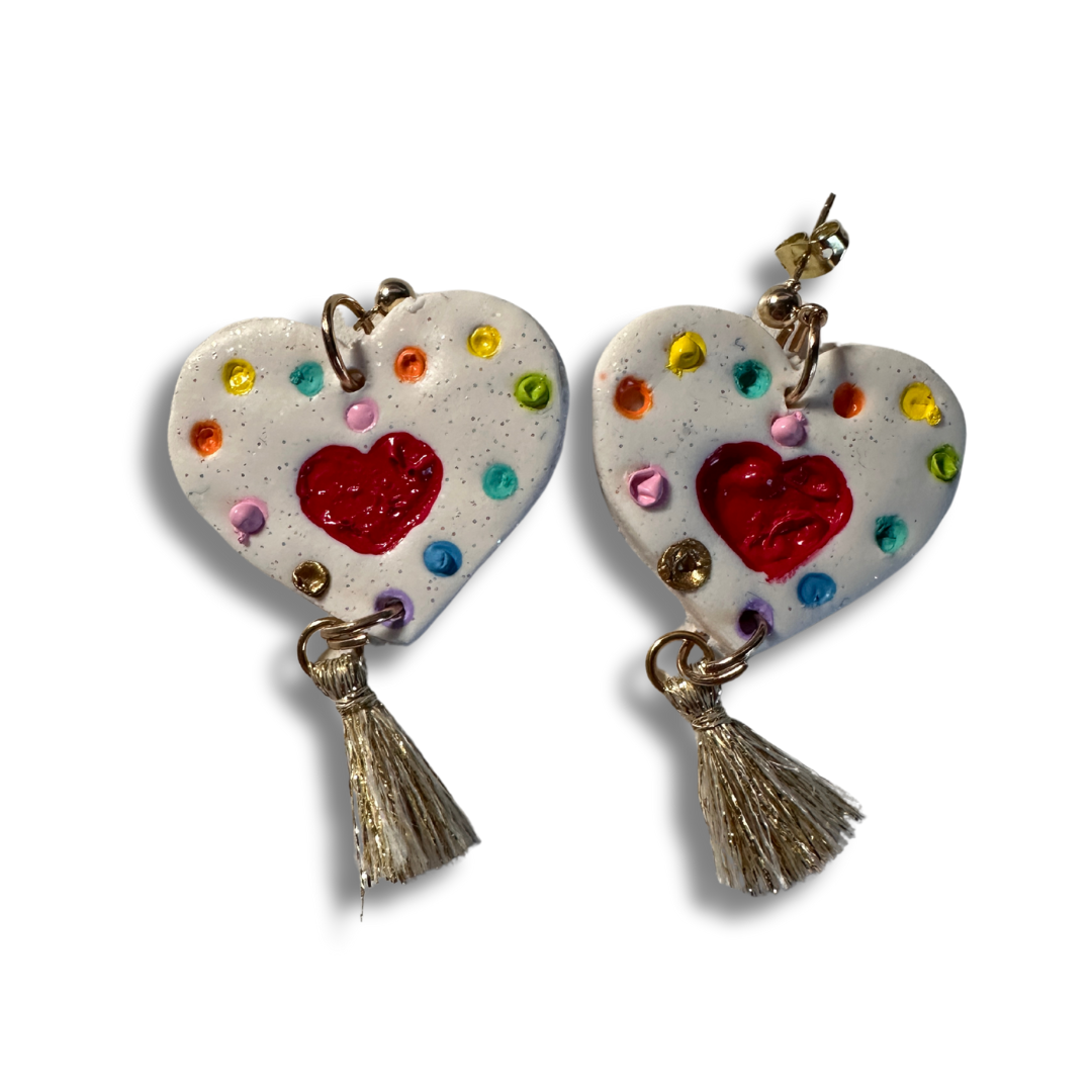 Festive Heart Earrings