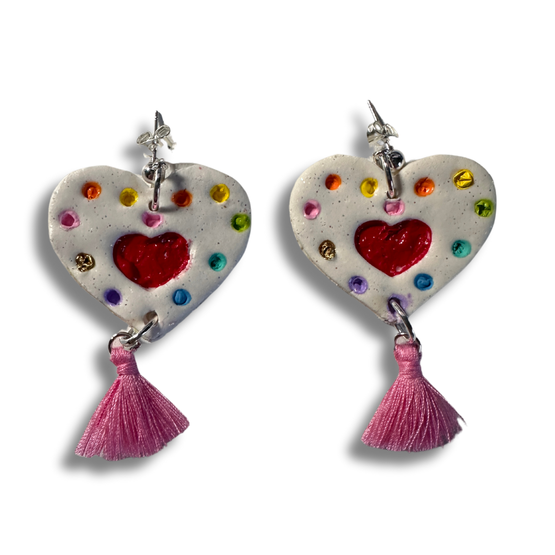 Festive Heart Earrings