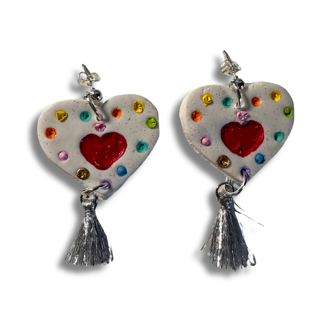 Festive Heart Earrings