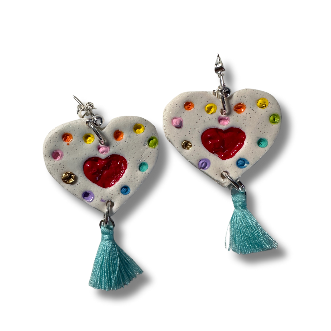 Festive Heart Earrings