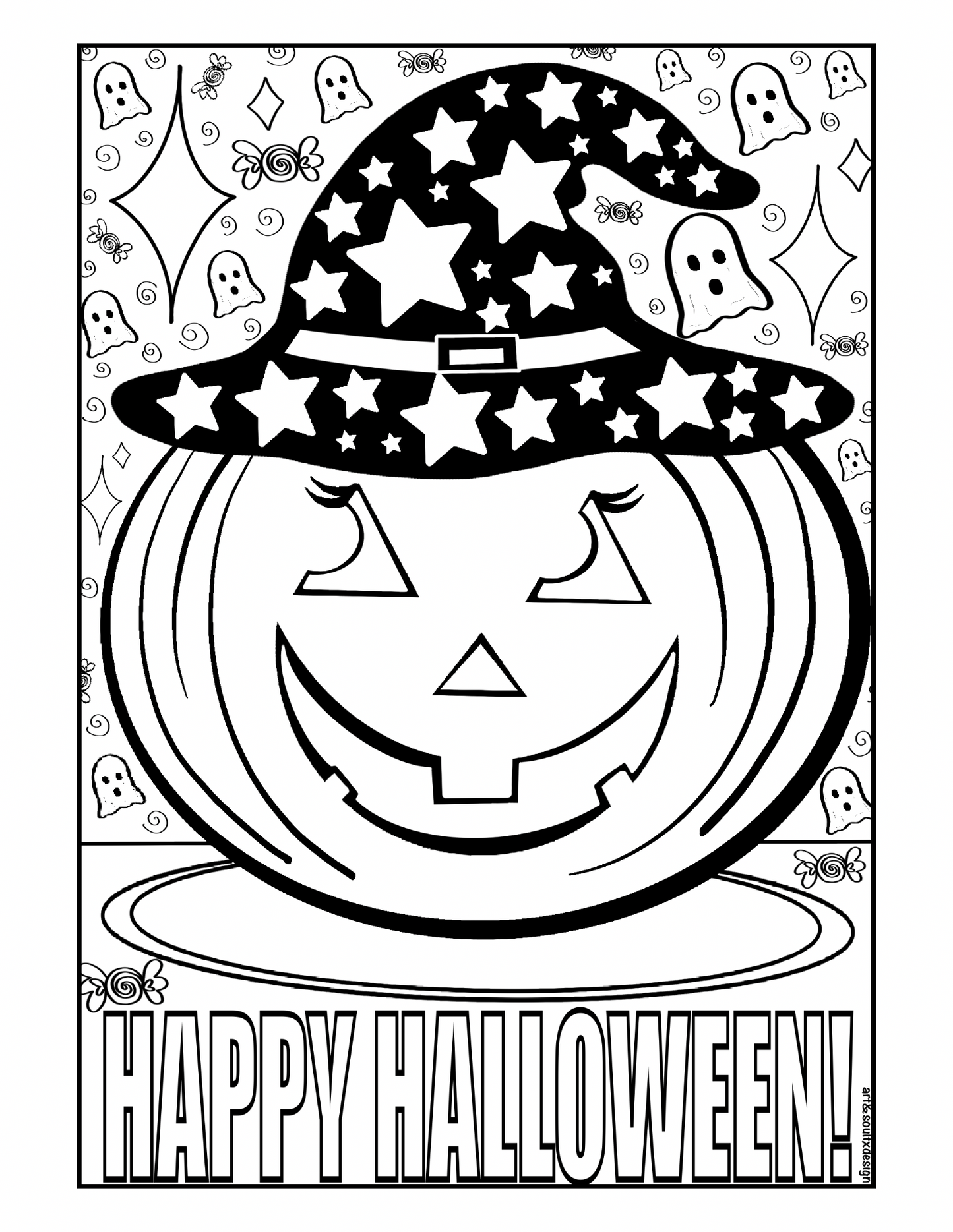 Halloween Coloring Book