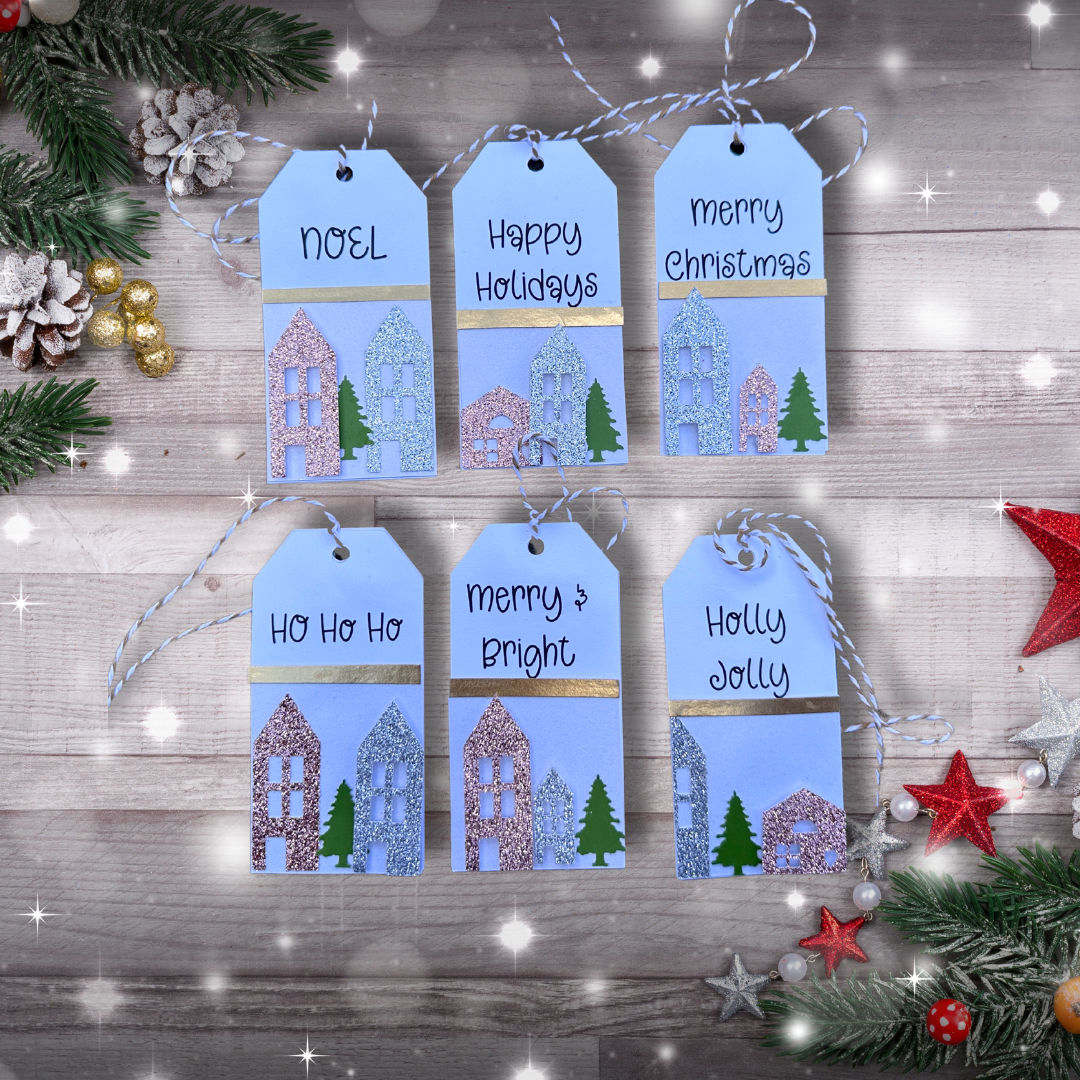 Winter Village Christmas Gift Tags