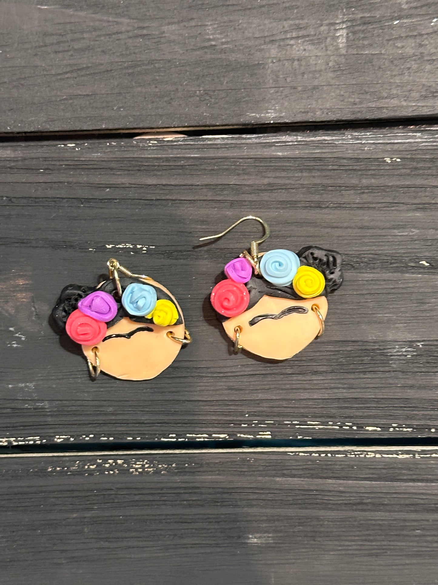 Frida Kahlo Style Earrings