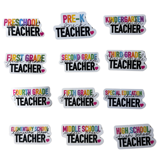 Sticker - Teacher Grade Level