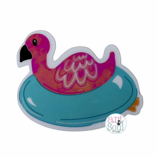 Flamingo Float Sticker