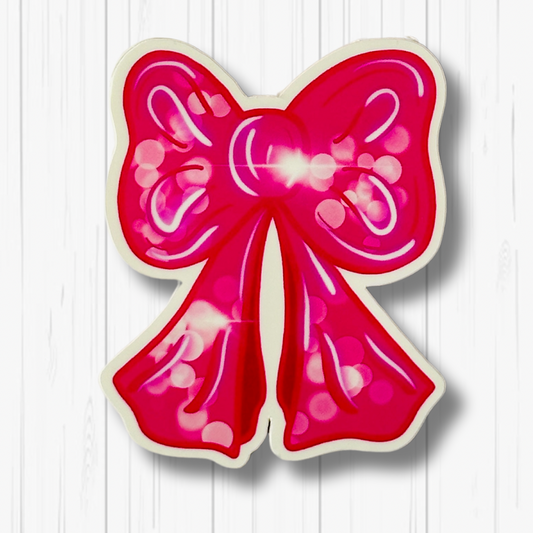 Pink Bow Sticker