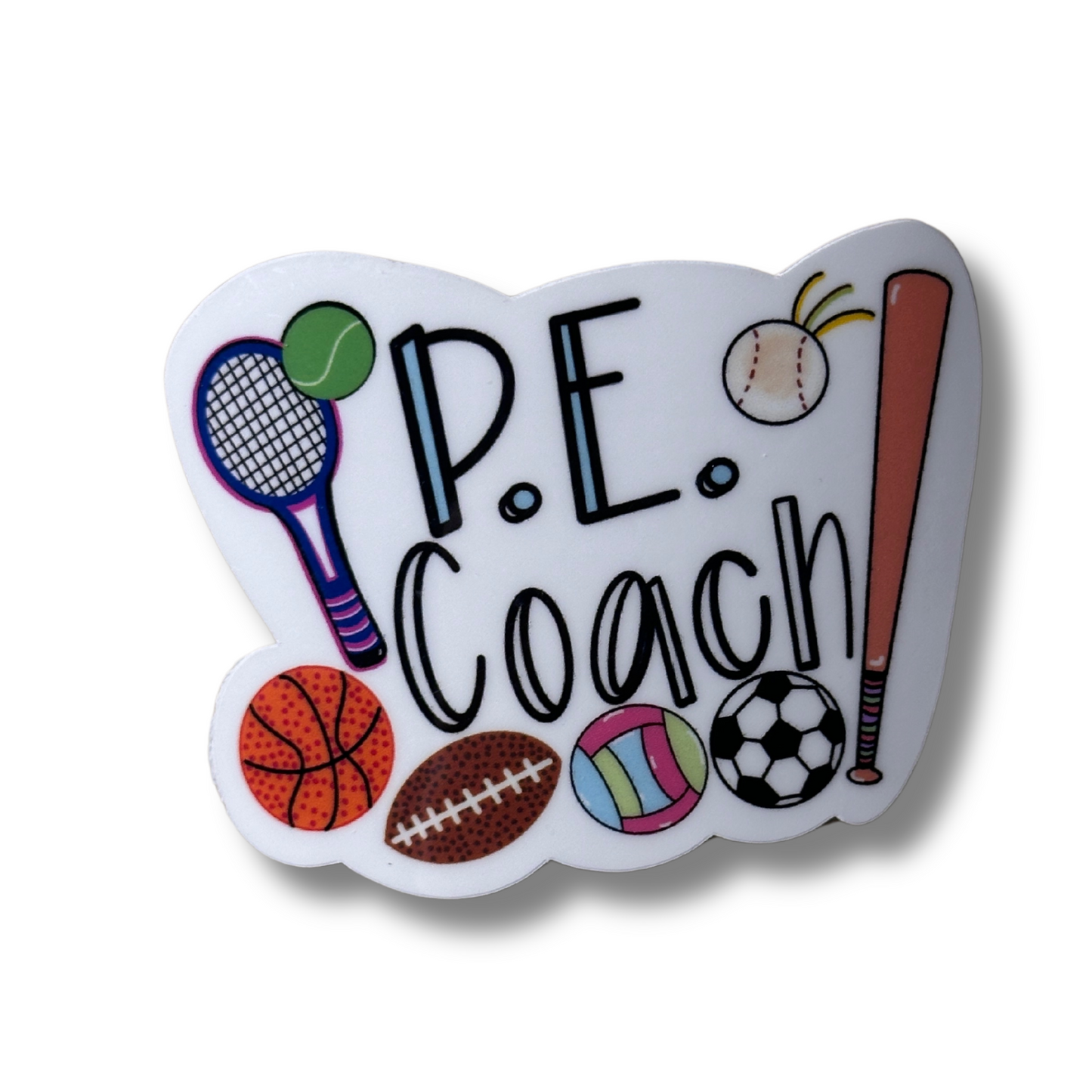 P.E. Coach Sticker