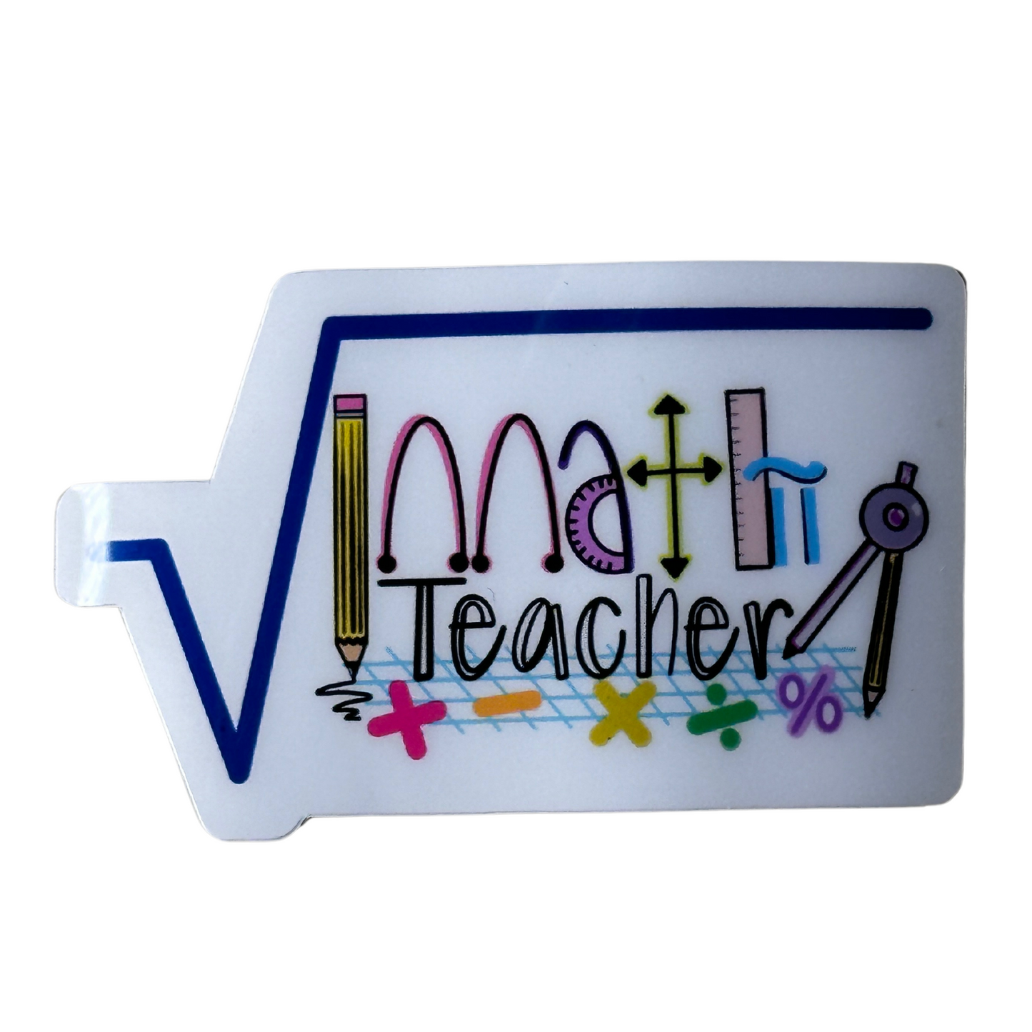 Math Teacher Sticker