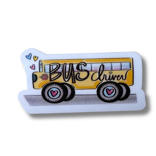 School Bus Driver Vinyl Sticker