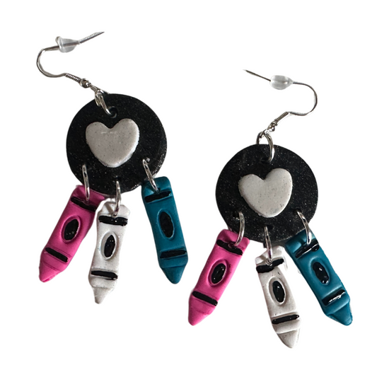 For the Love of Crayon Earrings