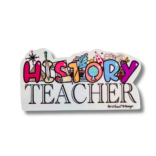 History Teacher Sticker