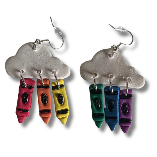 Rainbow Cloud Earrings