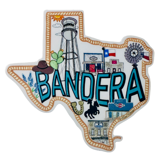 Bandera TX Sticker