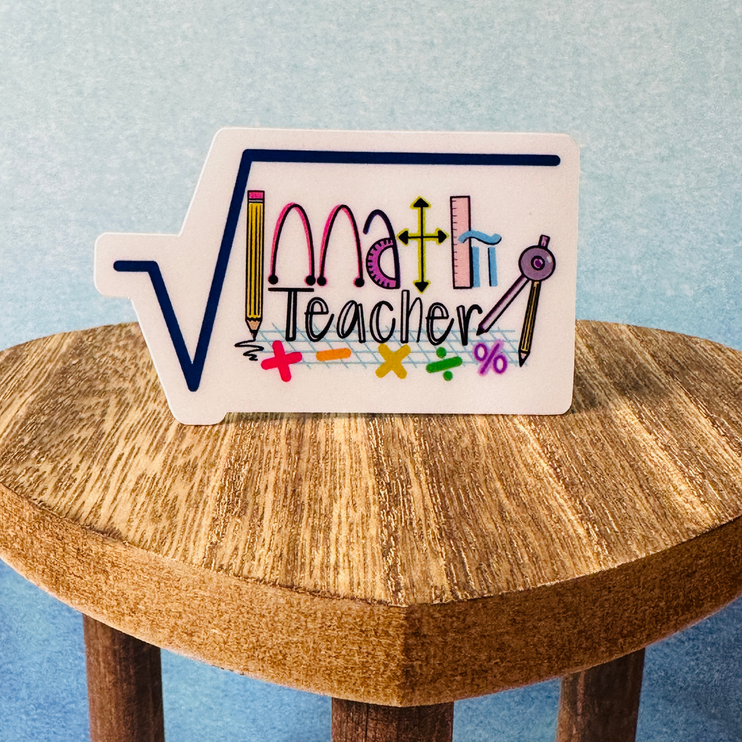 Math Teacher Sticker